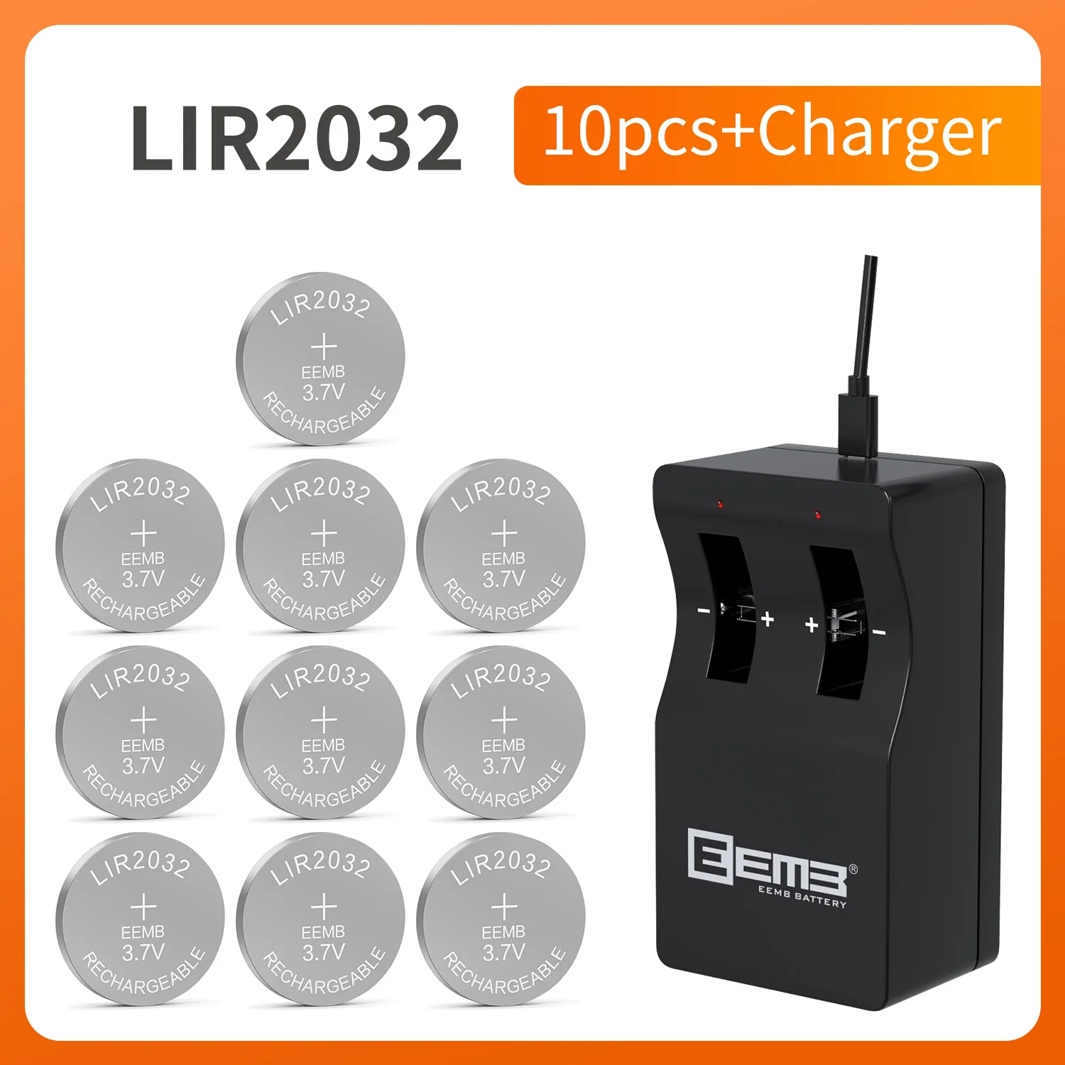 ชาร์จแบตเตอรี่รูปทรงปุ่ม LIR2032 แบบพกพา ใช้งานได้จริง ดีที่สุดในปี 2025