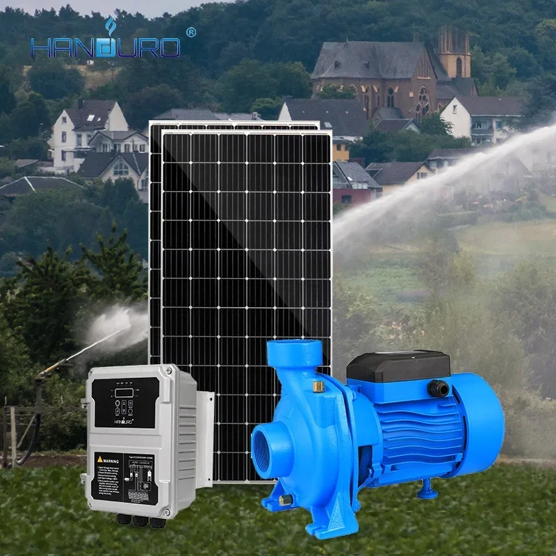 1HP Surface Solar Water Pump 21m3/h Flow Self Priming Pump For River Irrigation And Agriculture 16 Meters Head