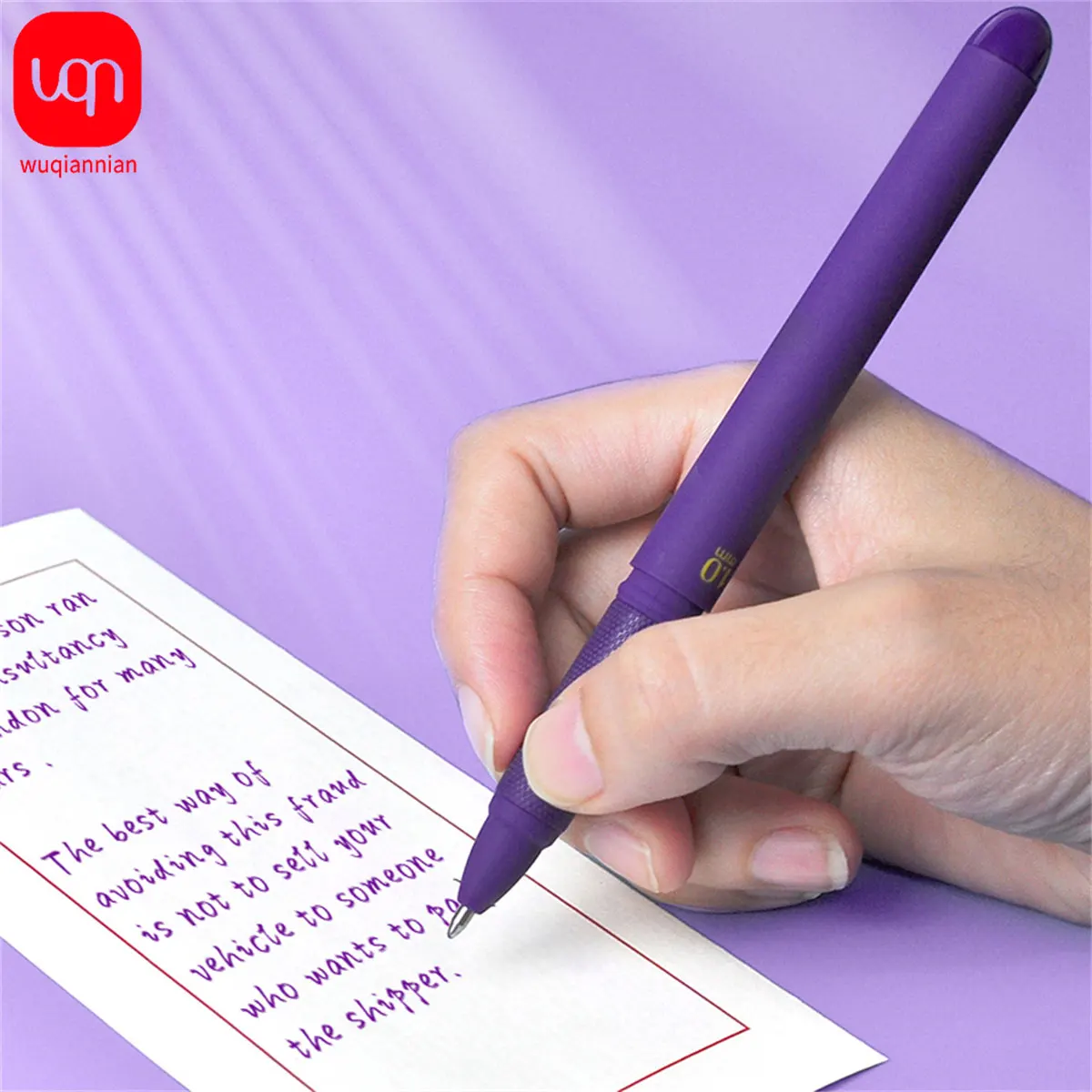 4/8/12pcs Purple ballpoint pen Non-erasable office use smooth writing 1.0mm school and office supplies