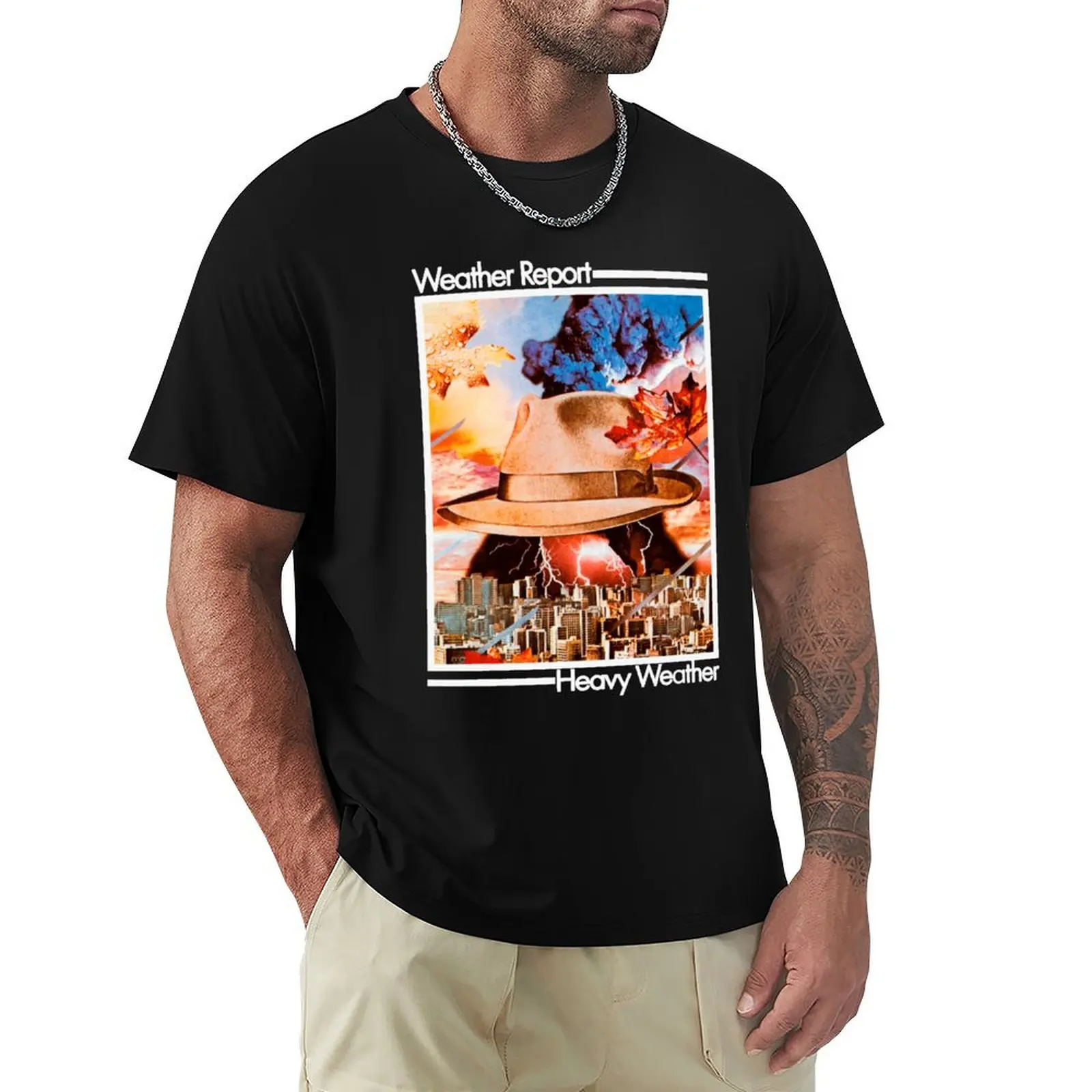 Weather-Report---Heavy-Weather- T-Shirt Casual Lightweight Short Sleeve Top