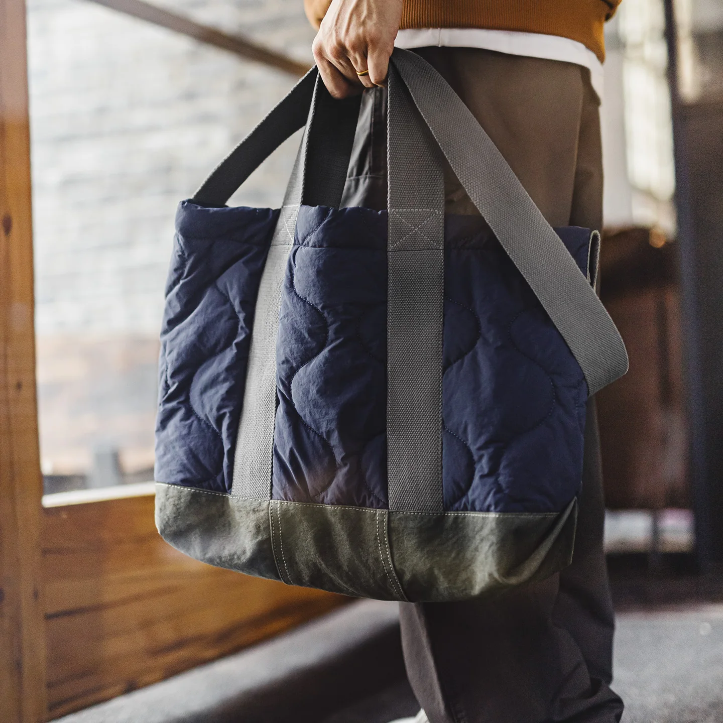 Maden الرجال خمر M65 حمل حقيبة سعة كبيرة النمط العسكري حقيبة كتف التباين اللون ركاب حقيبة لابتوب عادية Carryall