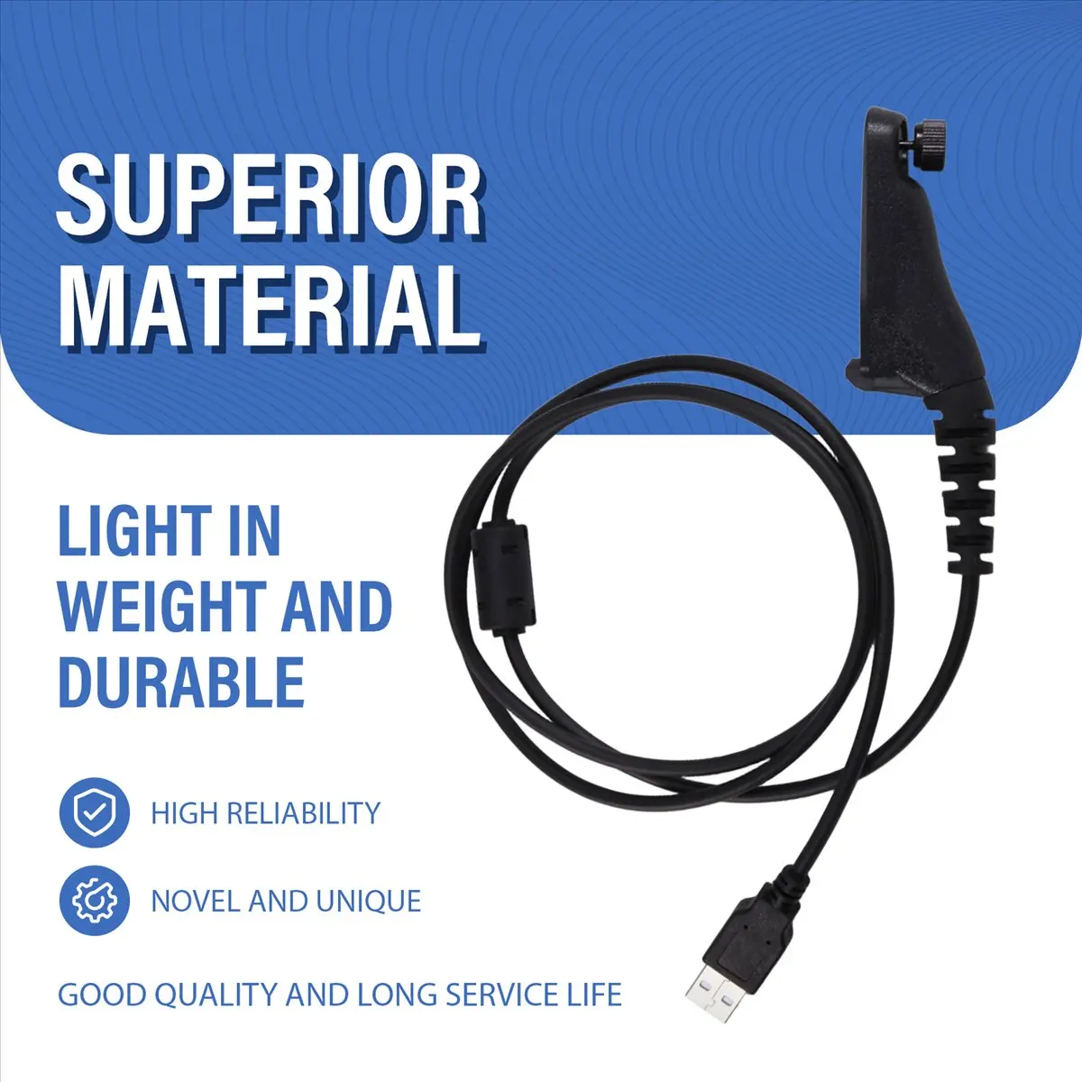 Dynamic USB Programming Cable for Motorola Radios APX1000 APX2000 APX3000 APX6000 APX7000 APX8000 APX6000XE PAX7000XE APX8000XE