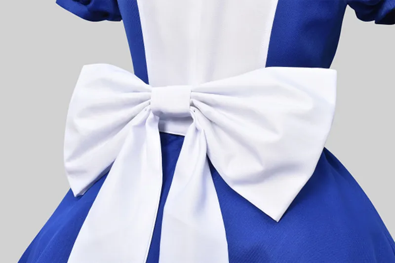 Game Alice Madness Returns Cosplay Costume Princess Dress Maid Dress Made Halloween Party Maid Dress Apron Wig For Women Girls