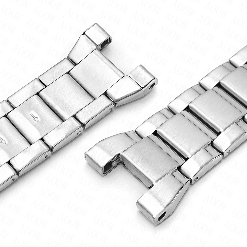 Stainless Steel Strap for Casio G-Shock GST-W300/400G/B100/S310/S120/S110/W110 Men Metal Silver Black Watch Band Bracelet Chain