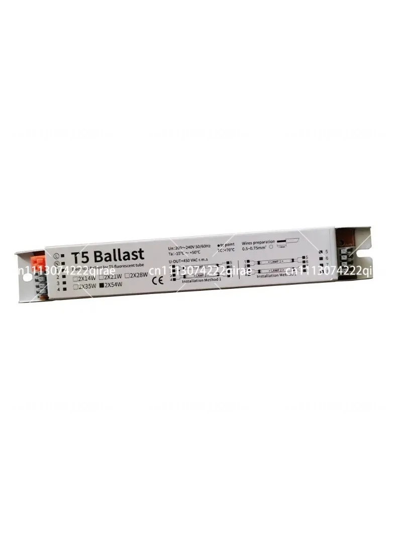 1pc T5 2x54W 220-240V 50/60Hz High Power Electronic Ballast for Fluorescent Lamp Instant Start