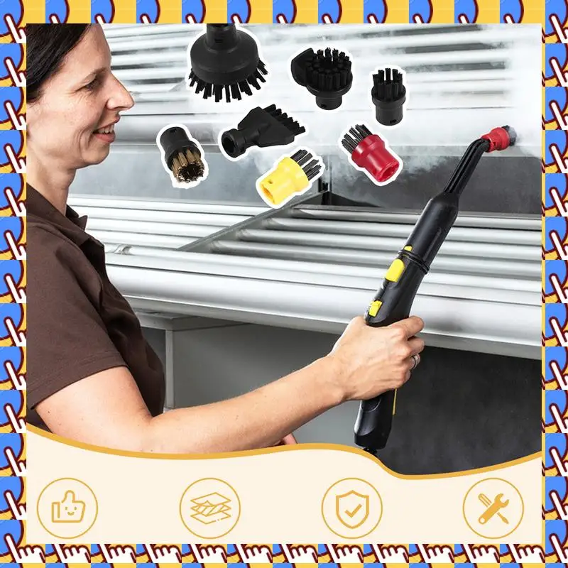 

A20M Round Brush Flat Brush Head For Karcher SC1 SC2 SC3 SC4 Large Round Brush Cleaning Brush For Steam Cleaner Sweeper