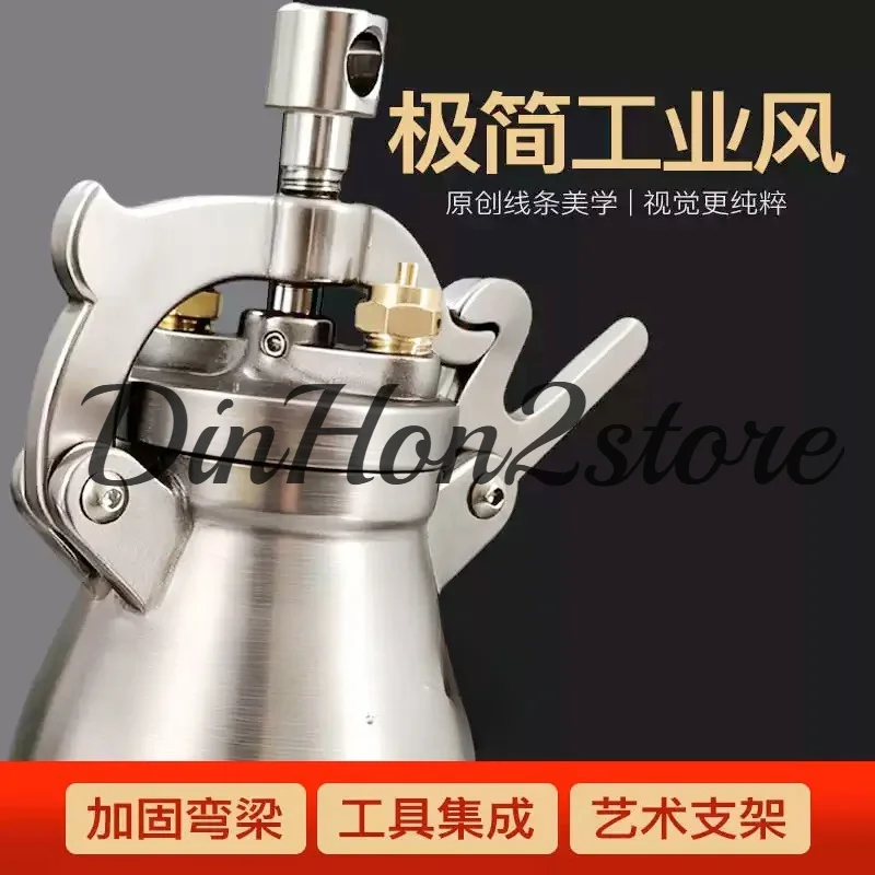 Popcorn machine small mini version old-fashioned hand-crank 304 stainless steel popcorn machine household small stall