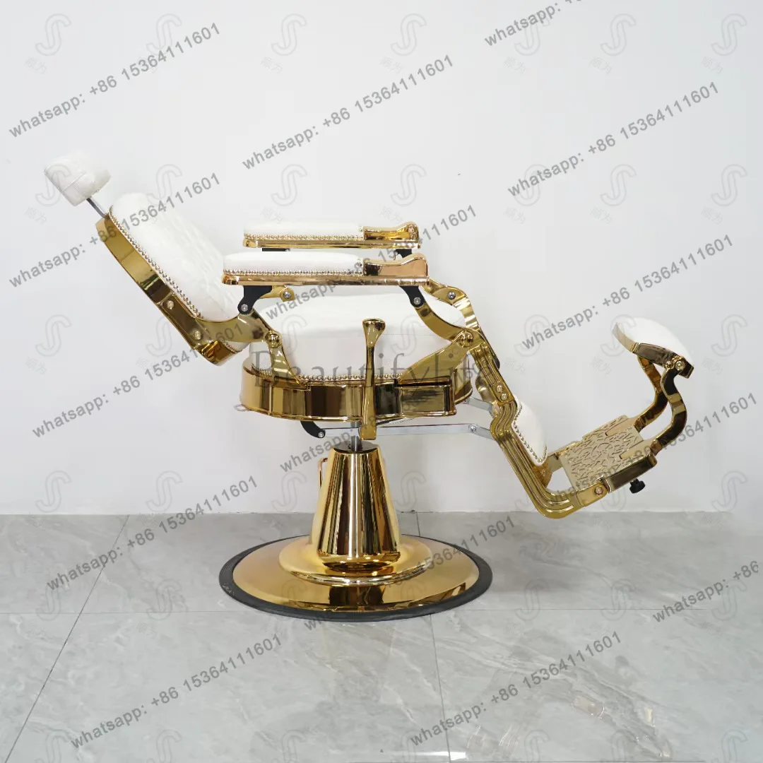Factory Direct Sales Retro Hair Chair High-end Men's Barber Shop Special Hair Salon Lift Down