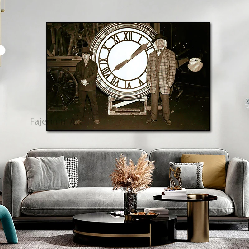 Back To The Future Classic Movie Poster Retro Wall Art Picture Canvas Print Painted As Living Room Home Decoration