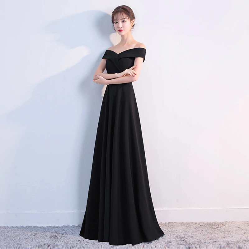 Damen-Abendkleid mit freiem Schulterbereich, elegantes, bodenlanges Kleid, hochwertige, schlichte, luxuriöse Bankett-, Party-, Abschlussball-, Cocktail- und formelle Kleidung – Detail 8