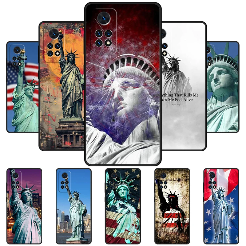 Status of Liberty Phone Case For Redmi Note 11 EPro 11S 10T 9S Promax 8 Pro Xiaomi Mi 11 12X 12S Ultra Cover