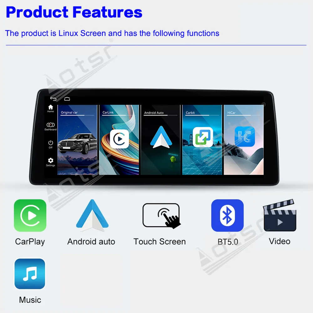 

12.9 Inch Android 13 For Linux BMW X5X6 Ultra thin 2008-2013 Gps Navigation Carplay Car Radio HD Touch screen Stereo Auto Head