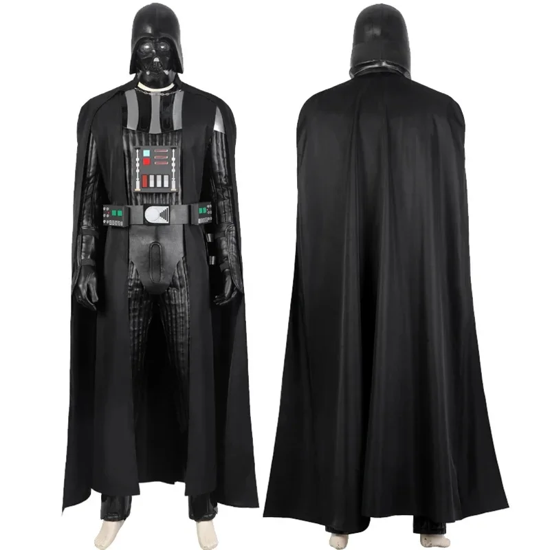 Disfraz de Halloween para hombres adultos, programa de televisión 2025, Obi Wan Darth, Cosplay, traje de Vader negro, uniforme de Carnaval hecho a medida G3213