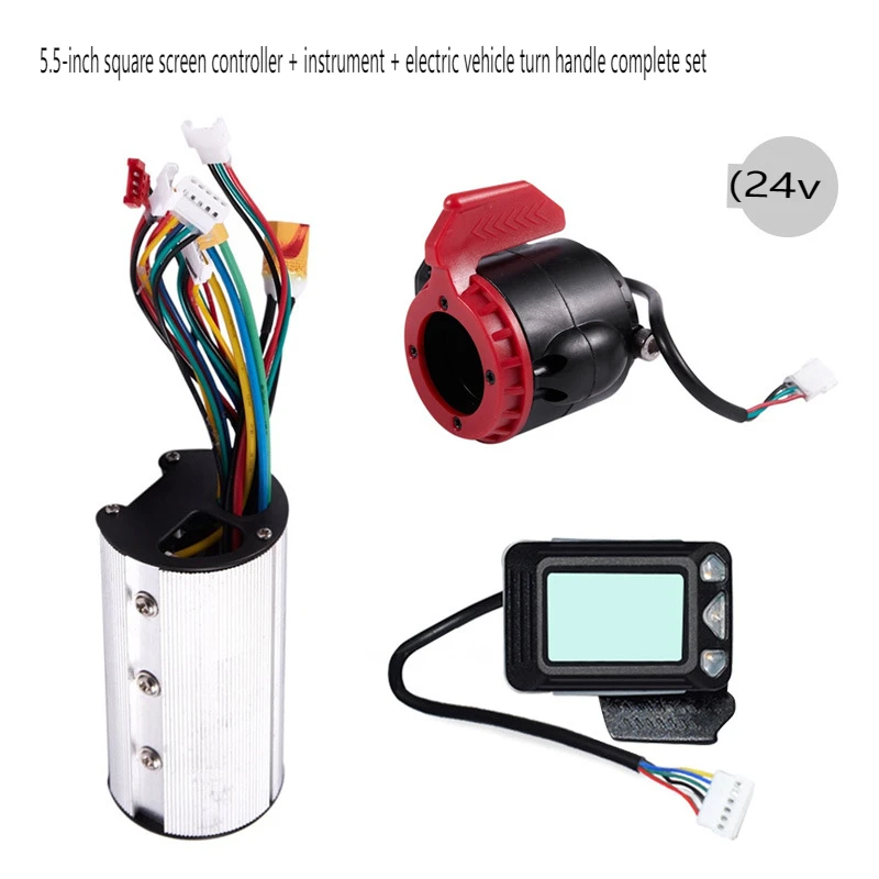 24V  Electric Bicycle Controller Brake LCD Display Set Electric Scooter Controller Brushless Motor Electric Bicycle Accessori