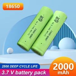 Rechargeable Lithium-ion Battery Capacity 2000mah 2200mah 3.7V 18650 Strong Light Flashlight Electronic Toy Spare Battery