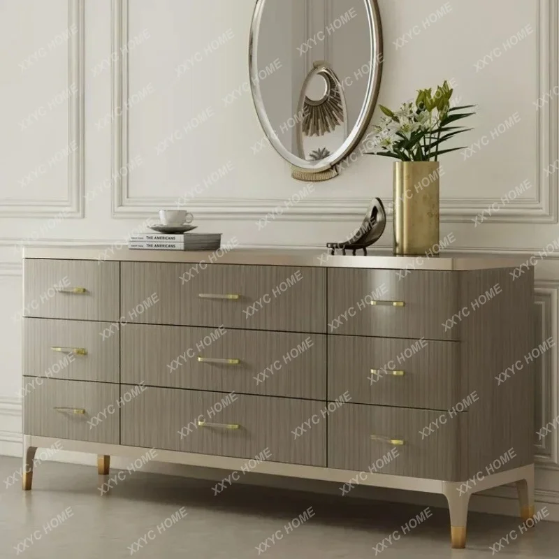 Style Living Room Solid Wood Sideboard Restaurant  Simplicity Modern Sideboard Luxury Home Furniture