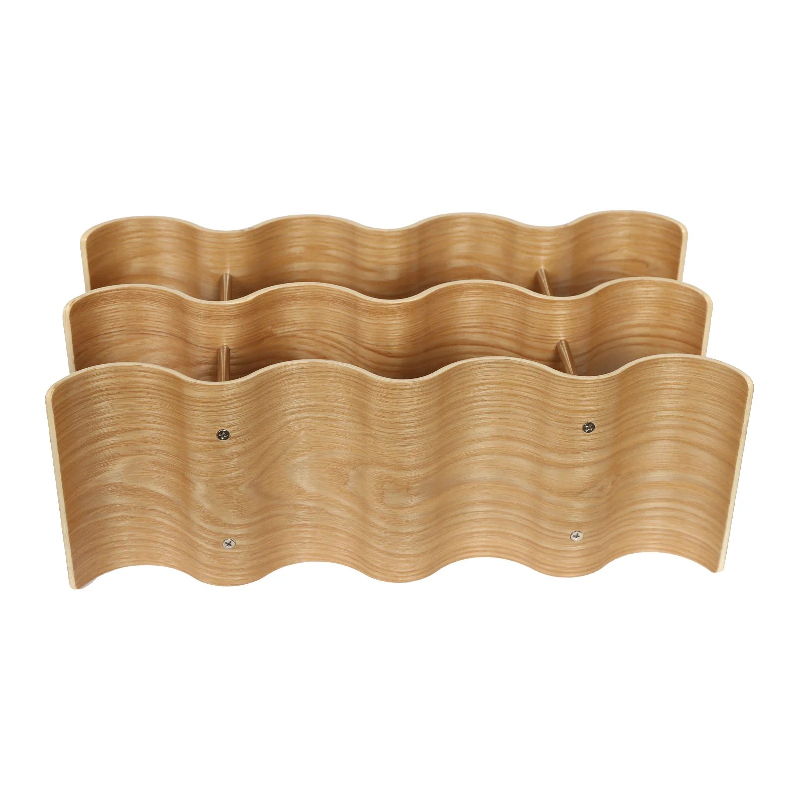 Support de stockage de vin à 3 niveaux, porte-bouteille de vin, porte-bouteille de vin ondulé pour caveurs de vin, barres