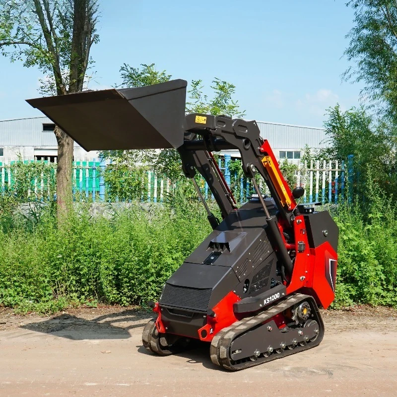 Compact Wheel Skid Steer Loader Hydraulic Drive Construction Equipment CE Certified High Efficiency Mini Construction Machine