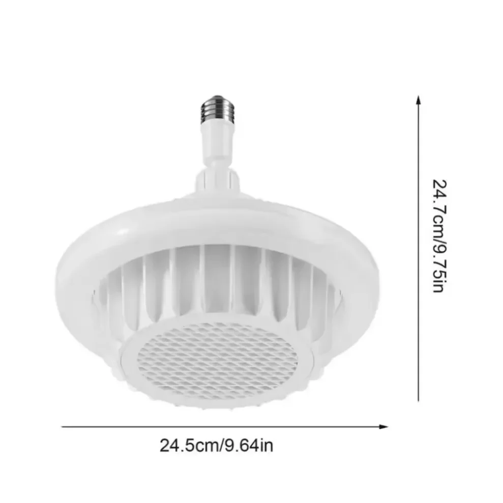 600W E27 Remote Control Warm Air Lamp Whole House Heating Dimming High-Power Spiral Electric Heater Fan Light Ceiling Fan Light