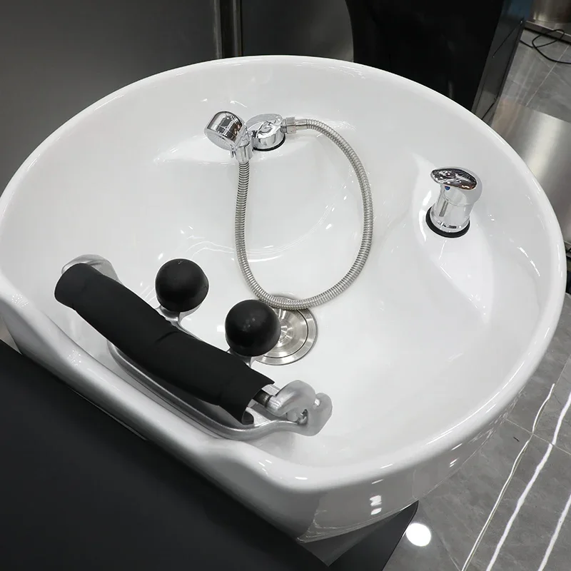 Lavabo Électrique Simple pour Shampoing et Soins Infirmiers, Chaise de Salon de Coiffure, Lavage des Cheveux, Mobilier CY50XT