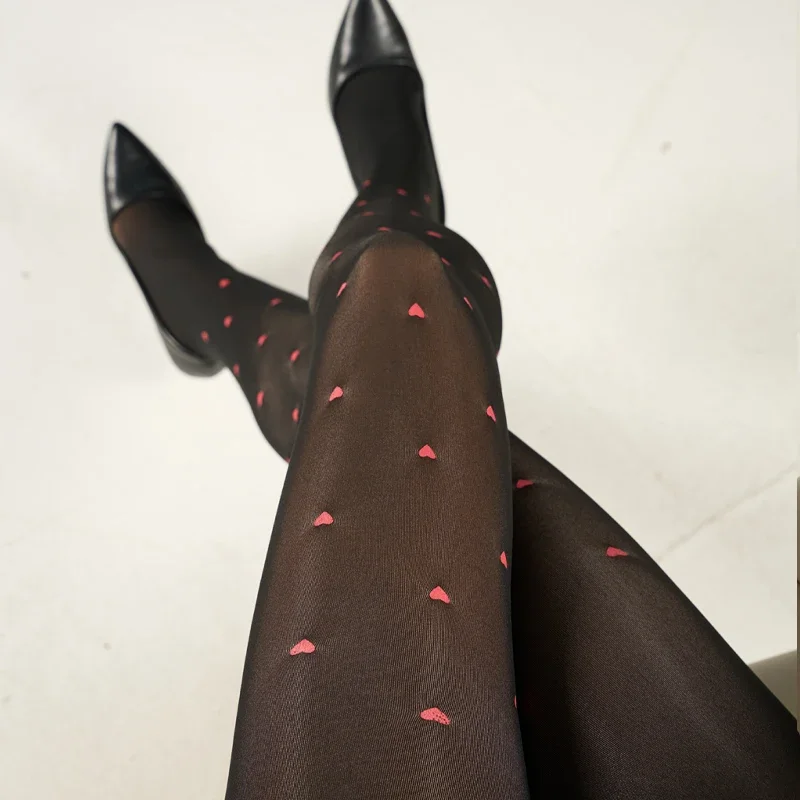 النساء الخريف الشتاء جوارب طويلة شفافة عالية الخصر مكافحة بعقبة تشغيل مقاومة بسط سليم صالح مع نمط جوارب غير مرئية