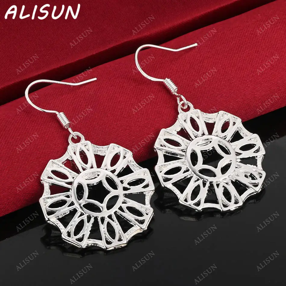 

ALISUN 925 Sterling Silver Geometric Earrings Drop Earrings Charm Trend Birthday Gifts Fashion Party Fine Jewelry