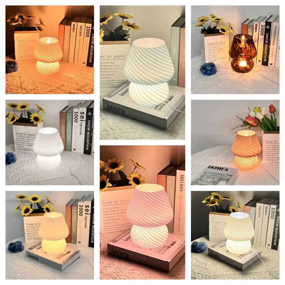 Bedroom Desk Lamp Retro Night Lamps Living Room Study Bedside Atmosphere Lighting Fixture