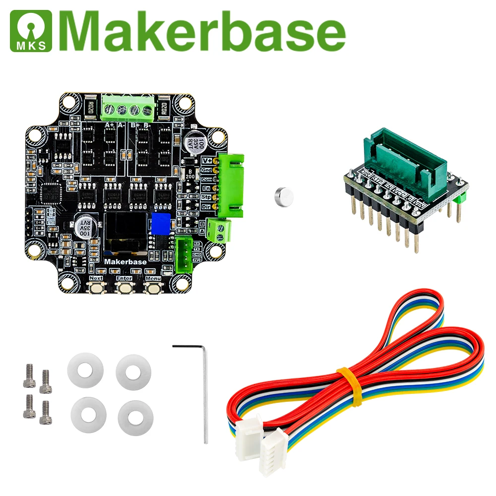 Makerbase MKS SERVO57C PCBA NEMA23 closed loop stepper motor Driver CNC 3d printer for Gen_L FOC quiet and efficient RS485