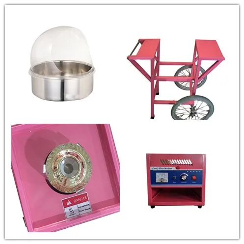 Movable Outdoor Work Fancy Industrial Fun Vending Source Manufacture Cotton Candy Floss Machine