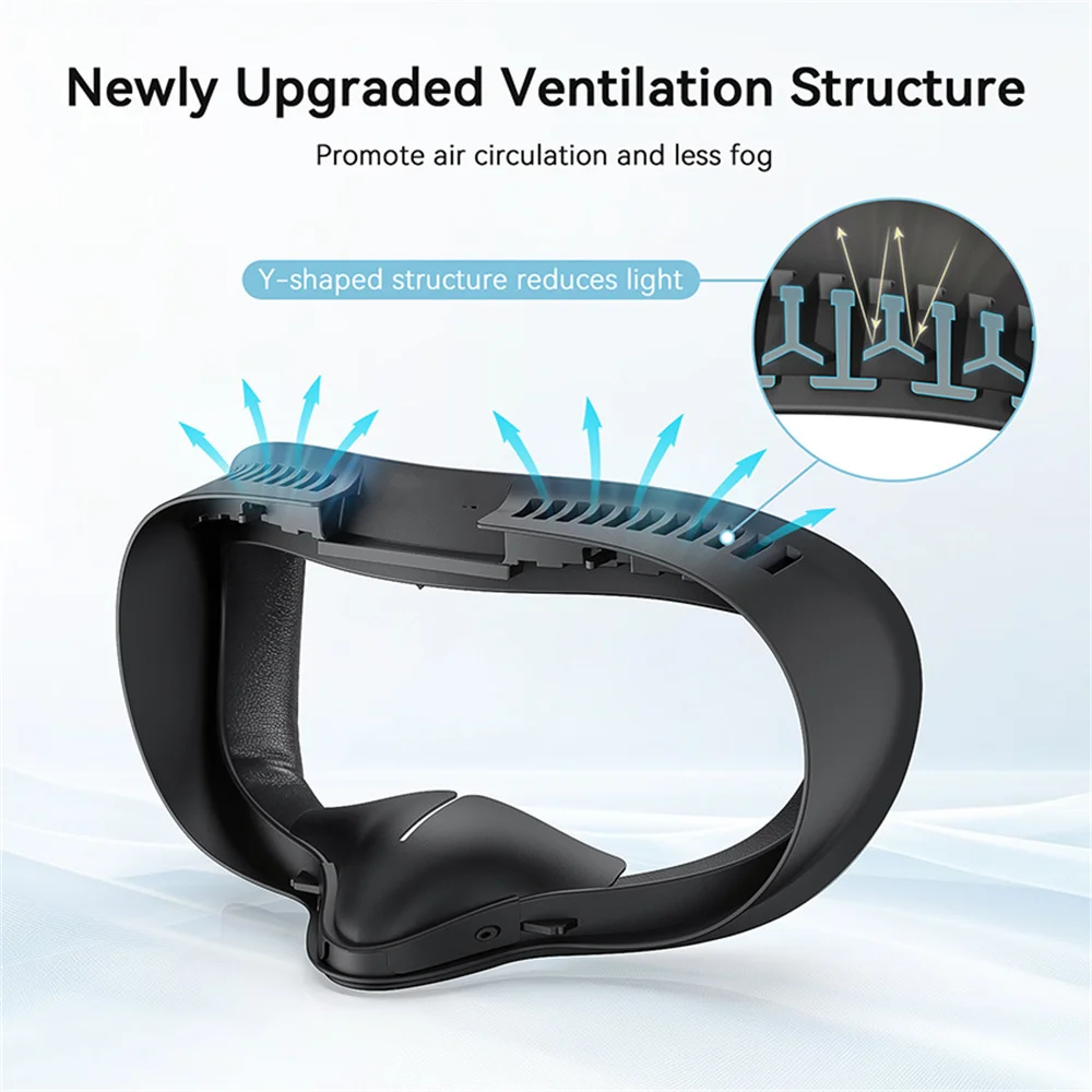 Дышащая маска для лица 6 в 1, чехол для Meta Quest 3, интерфейс для лица, легкая герметичная сменная накладка, обновленные аксессуары VR