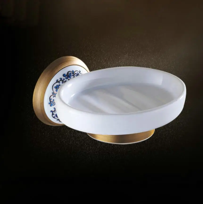 

Genuine antique soap dish - European-style vintage soap storage box - Bathroom soap holder - Washstand soap rack - Soap net soap