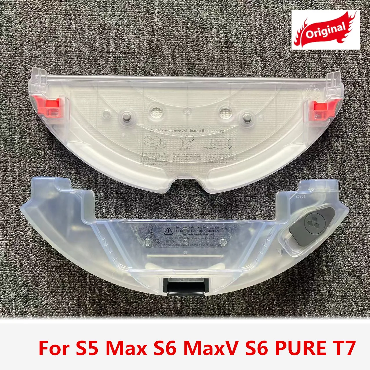 

For Roborock S5 MAX S50 MAX S55 MAX S6 MAXV T7 Original Electric Control Water Tank and Water Tank Tray Vacuum Cleaner Parts