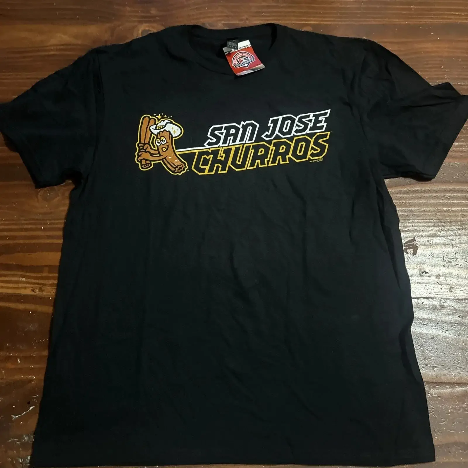 San Jose SJ Giants Churros T Shirt Herren Größe Large MiLB Neu mit Etikett vintage Washed Versatile homme Comfortable Stylish