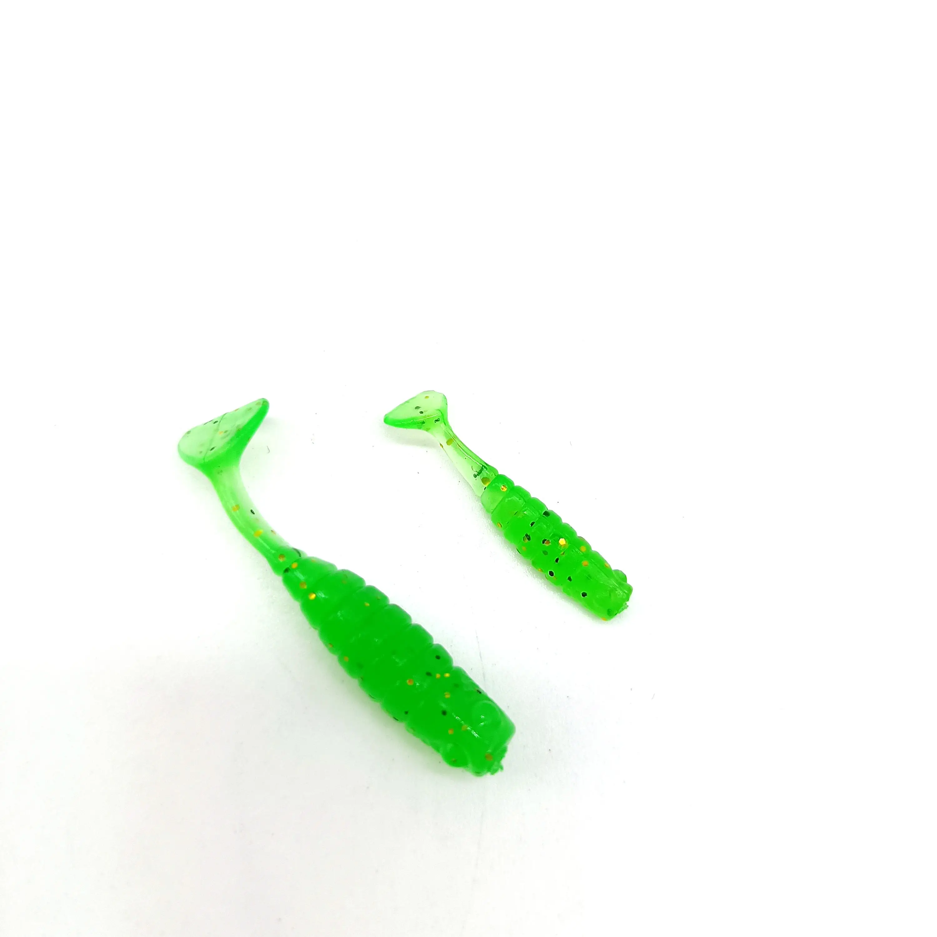 DUODUOYU 50PCS Kleine angeln paddel schwanz weichen köder 25mm/35mm Isca Künstliche jig mini kleine fisch köder angeln multicolor Tackle – Detail 3