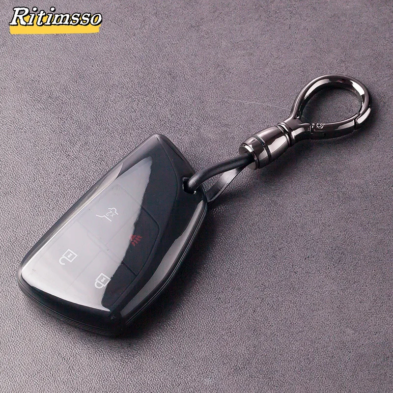 Car Key Cover Case for Chevrolet Tahoe Suburban for GMC Yukon for Buick ENVISION S Plus Avenir 2020 2021 2022 2023 5 6 Buttons