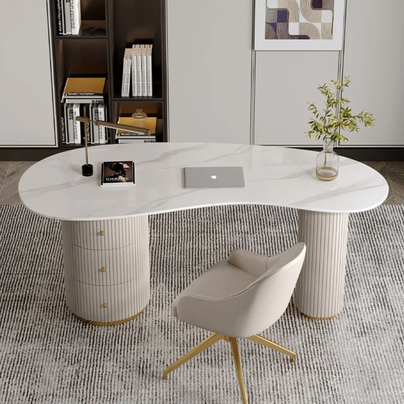 Motion Desk Office Desks Table Bureaux Furniture Modern Room White Computer Offices Tables Home Work Auxiliary Economic Luxury