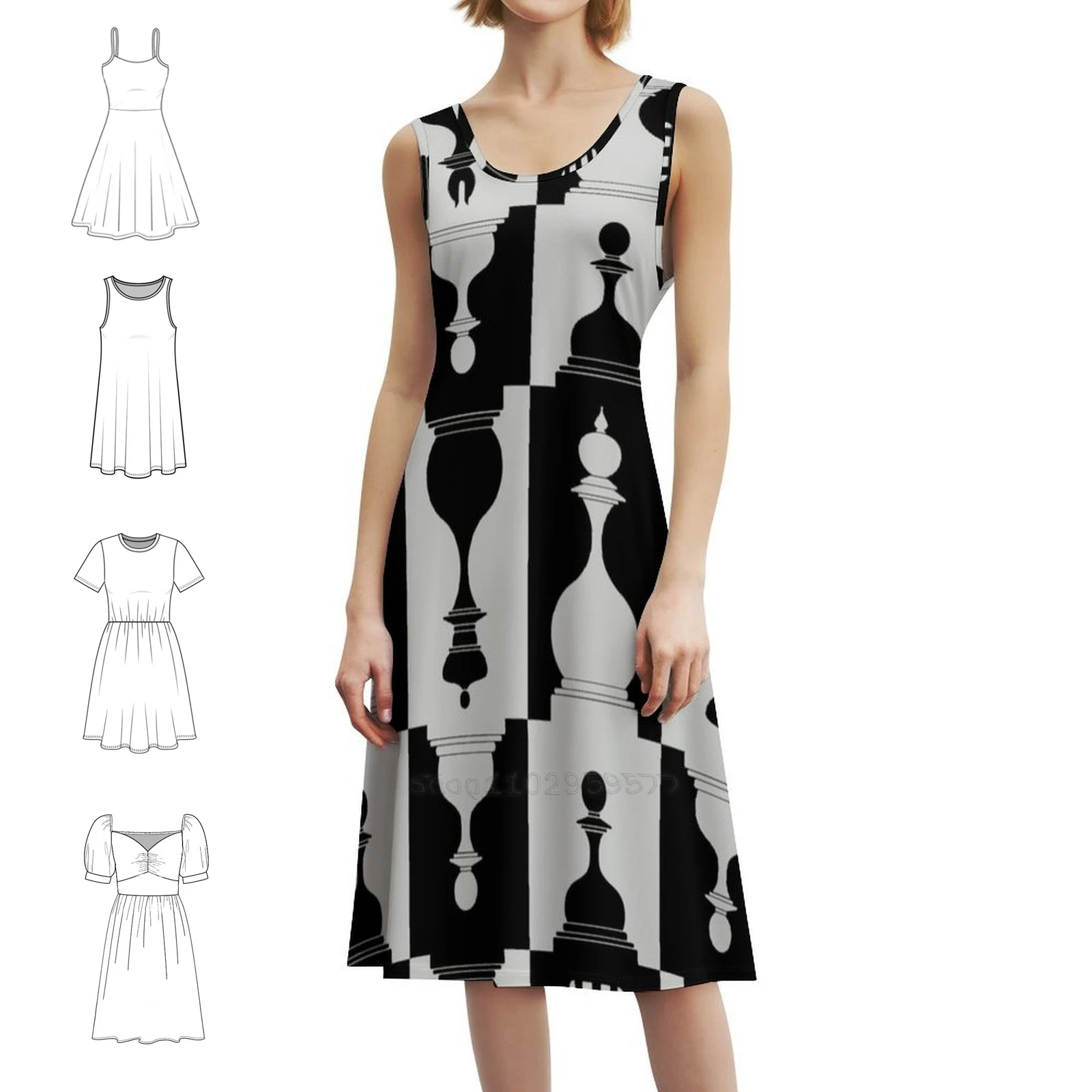 

Шахматные фигуры | Сексуальное шахматное платье для отпуска для женщин, мини-платье для пляжной вечеринки, дня рождения, шахматные фигуры, шахматные женские платья