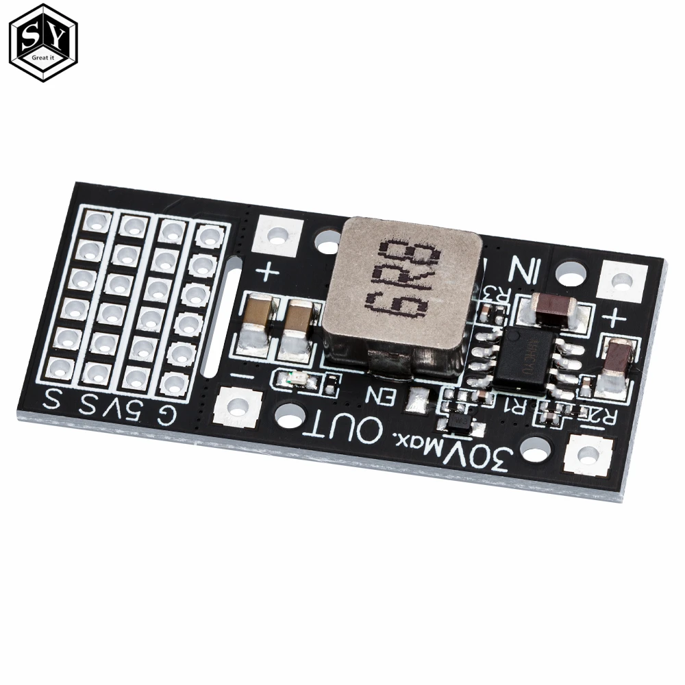 DC-DC MP2482 SY8205 5A DC Step-Down Module 7V-24V to 5V Steering Gear Drive Power Panel For Arduino Raspberry Pi