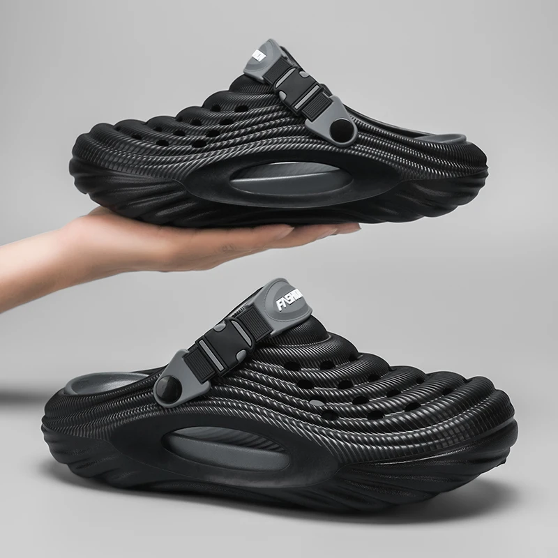 

Уличная пляжная обувь, летние сабо, садовые тапочки из ЭВА, обувь с отверстиями, пляжные сандалии на платформе, домашние мягкие шлепанцы для пары