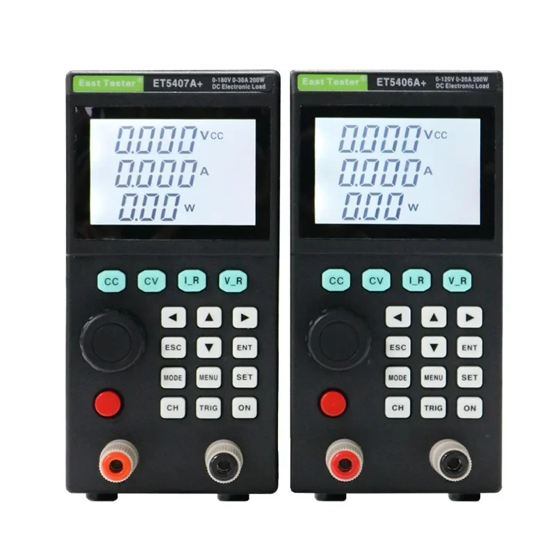 ET5407A+  200W 0-180V 0-30A Programmable DC Electronic Load tester 1mV/1mA Battery Tester for CC/CV/CR/CP Test