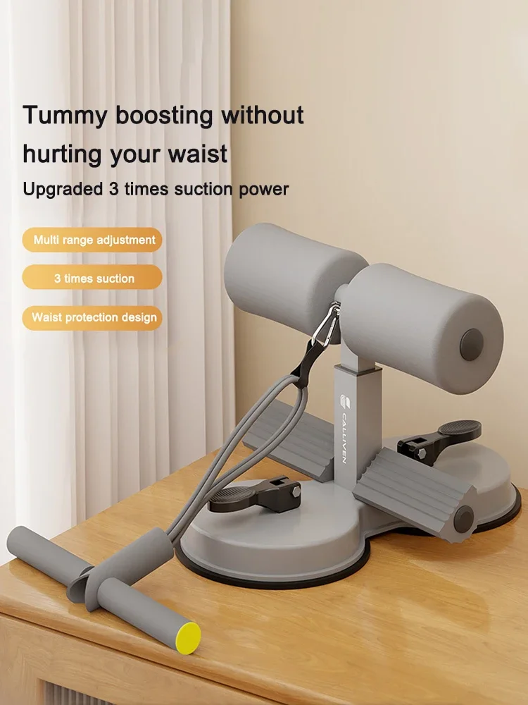 

Sit-Up Exercise Bar with 2 Suction Cups Self-Suction Abs Machine 3 Gear Height Multifunctional Non-Slip Fitness Beauty Equipment