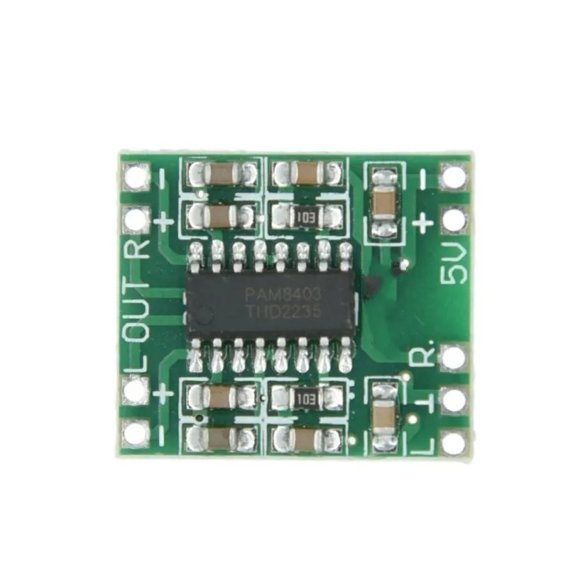 1-100PCS PAM8403 Super Mini Digital Amplifier Board 2 * 3W Class D Digital Amplifier Board Efficient 2.5 To 5V USB Power Supply