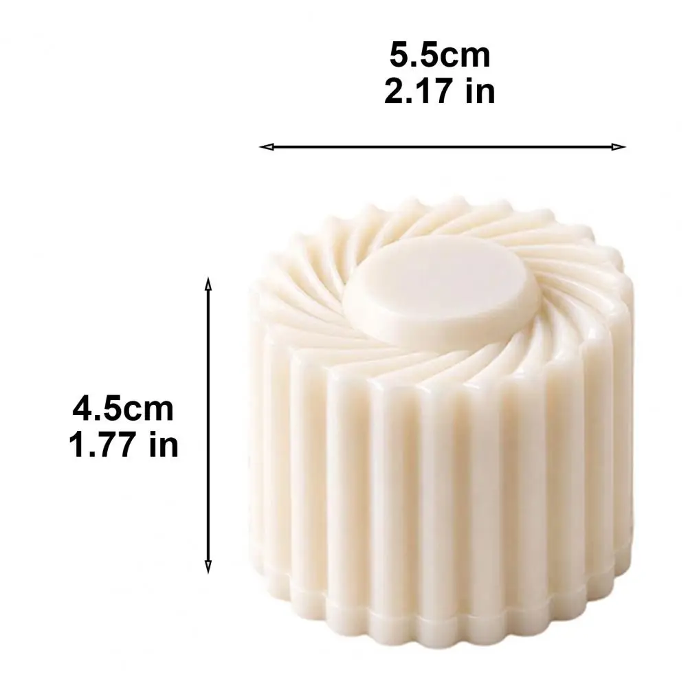 9PCS Round Double-Ended Pastry Mold, Hand-Press Mooncake Mold,Detachable Decorative Stamper for Cookie Baking Tools