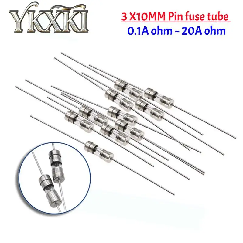20pcs 3.6X10MM Straight Pin Fast blow Ceramic Fuse Slow Break The Fuse Tube 250V 0.5A 1A 2A 3A 3.15A 4A 5A 6A 8A 10A 12A 15A 20A