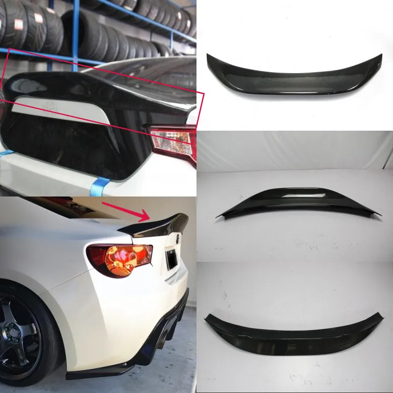 

For Subaru BRZ Fit FT86 GT86 FRS Carbon Fiber Rear Trunk Spoiler Duckbill Wing