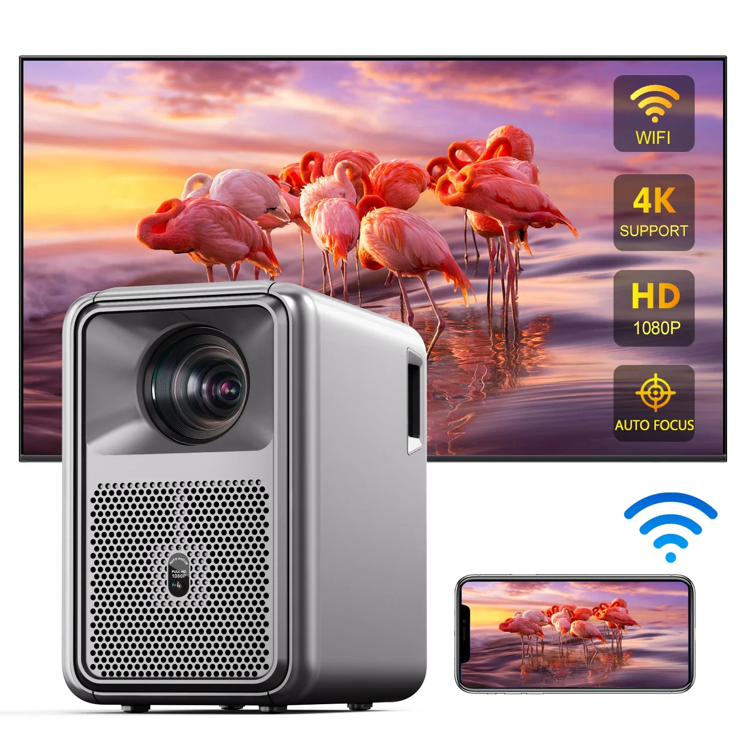Good Quality Portable Pocket Led HD Mini Projector Android 4k Projector Laser TV Digital Cinema Projector
