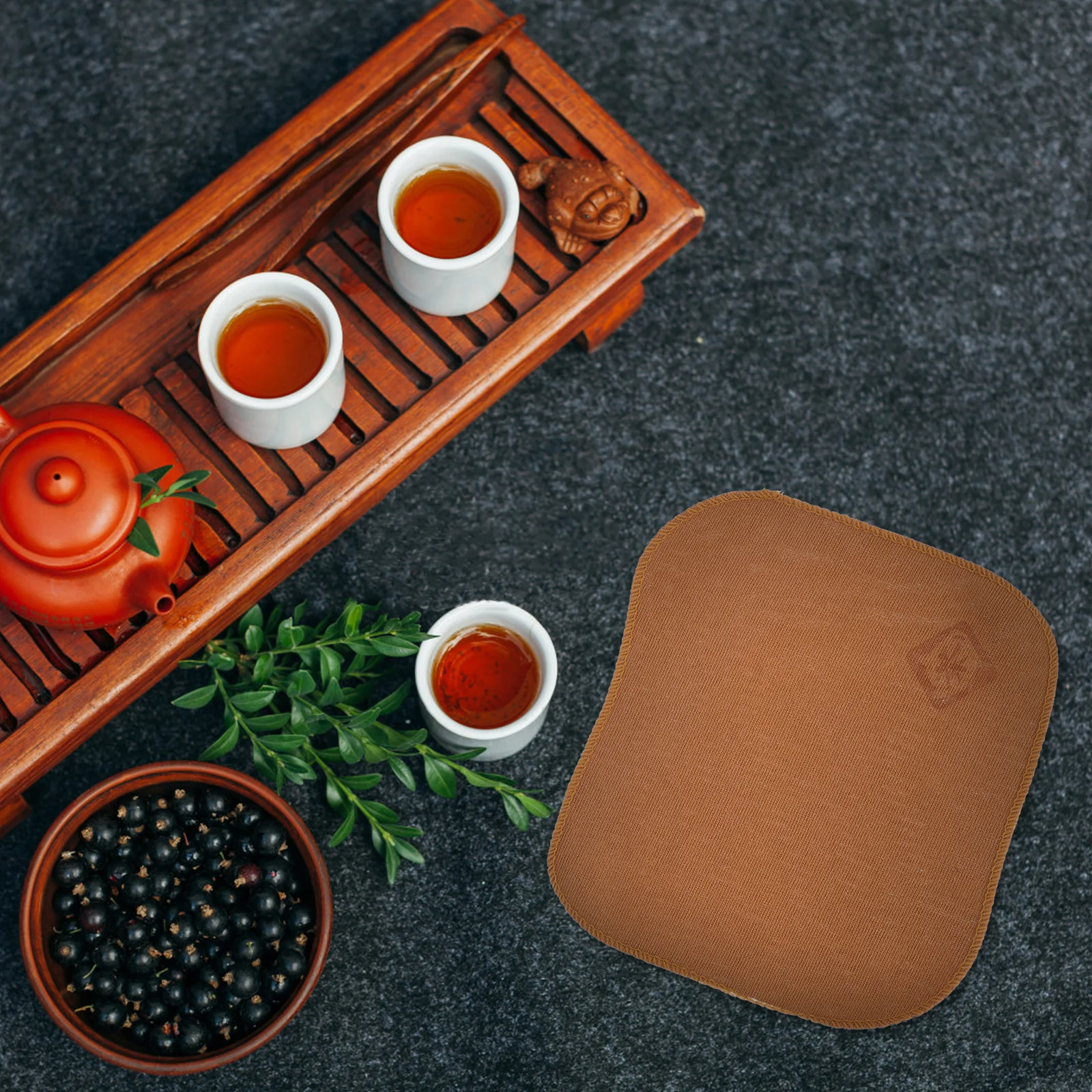 

20pcs Tea Towel Thickened Chinese Style Kung Fu Napkin Water Absorbent Kitchen Cleaning Cloth Multipurpose High End Gift