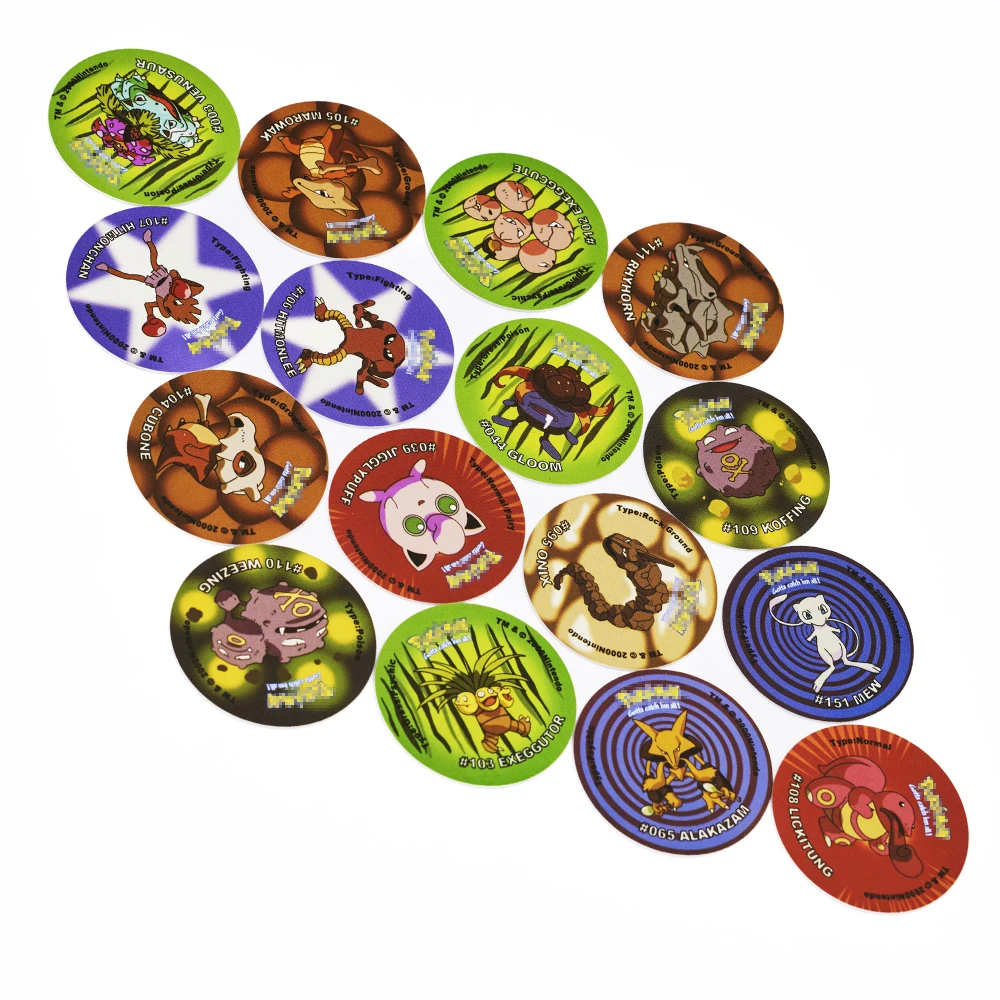 Lote De Tazos Pokemon 1. Generation 169PCS Neue komplette Sammlung Super Mega Master Pikachu Milkcaps Round Chaps Karten