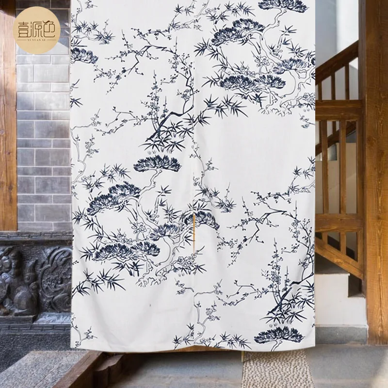 

Japanese Door Curtain Noren Doorway Curtains for Kitchen Sushi Izakaya Home Entrance Feng Shui Hanging Half-curtain