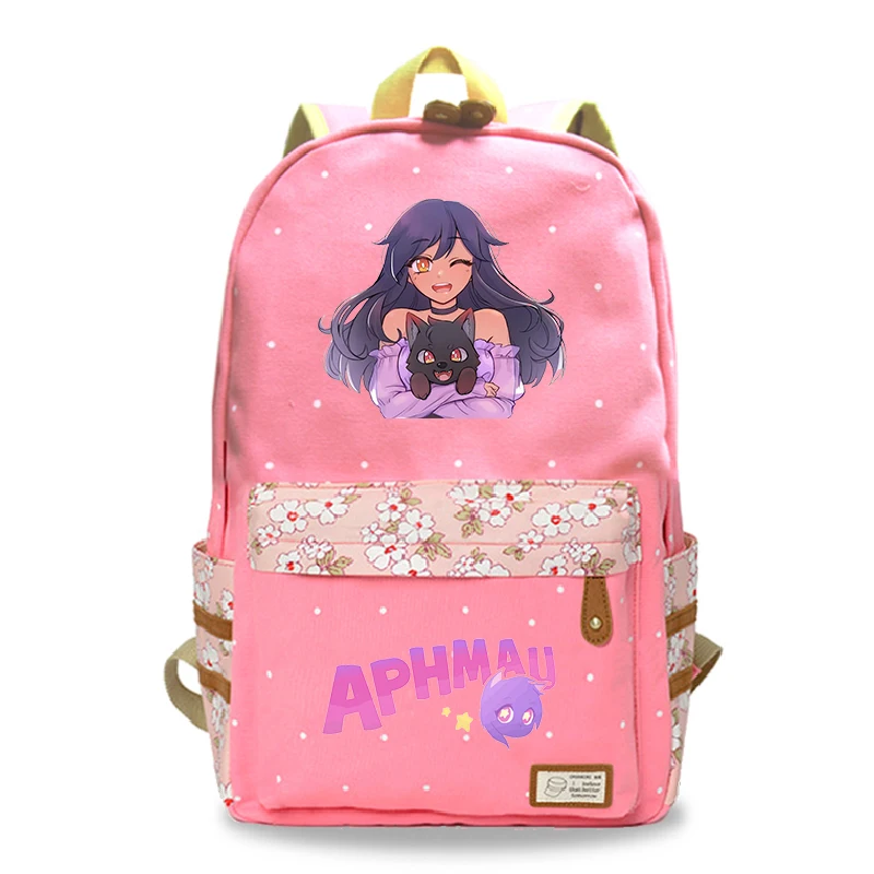 Aphmau drucken Schult asche Kinder Grundschule Mittels chüler Rucksäcke Junge Mädchen Blumen Bücher tasche Mode Reise Laptop Rucksack